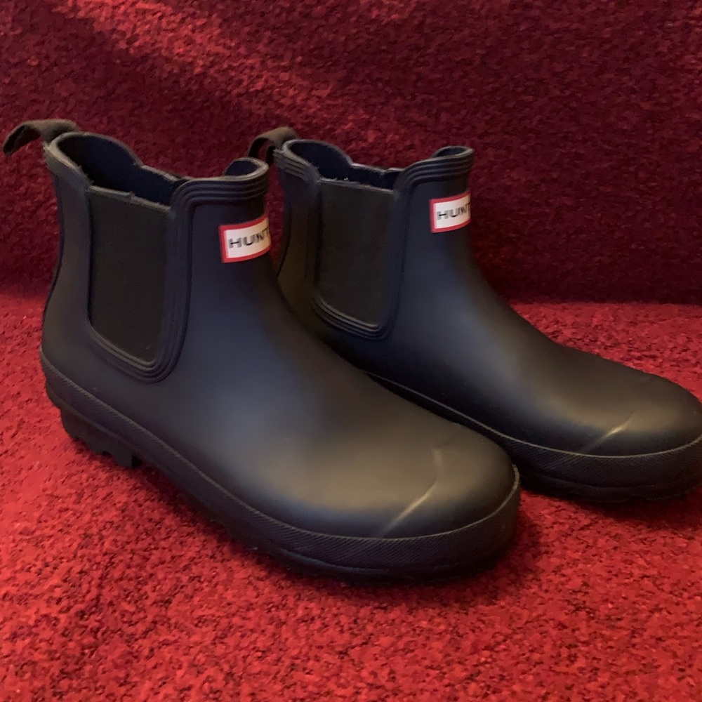 Hunter Chelsea Rain Boot, Navy Blue